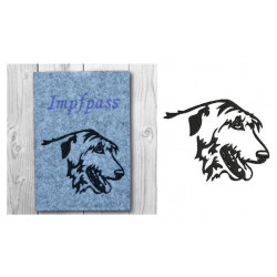 Stickdatei - Irischer Wolfshund Silhouette